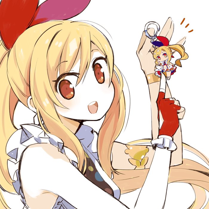 1girl, imarine, imarine_project, long_hair, looking_at_viewer, mota, open_mouth, simple_background