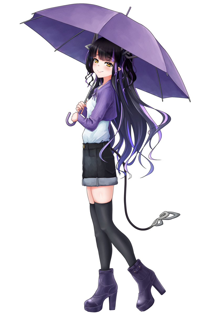 1girl, absurdres, alternate_costume, bangs, black_hair, black_shorts, black_thighhighs, blunt_bangs