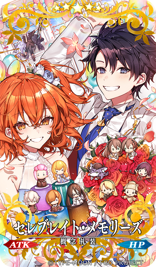 adele_(fate), ahoge, akuta_hinako, asha_(fate), black_hair, bouquet, dress, fate/grand_order