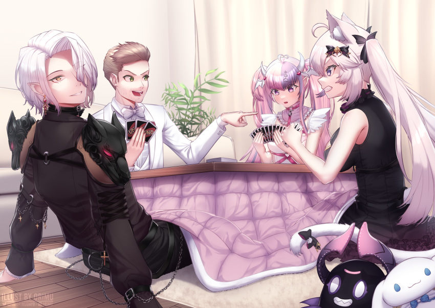 absurdres, angry, animal_ear_fluff, animal_ears, bow, cat_ears, cat_girl, cdawgva