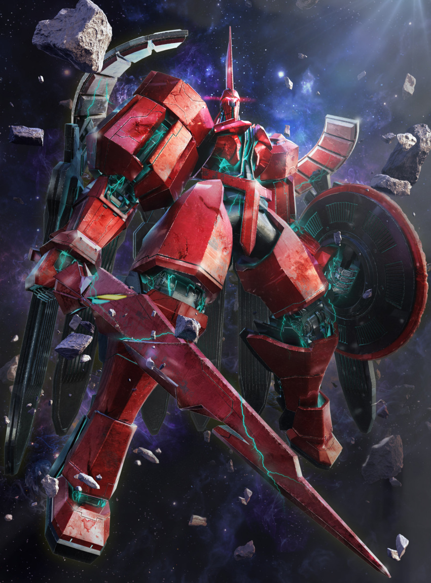 1other, 3d, ares_(fate), blender_(medium), commission, debris, fate/grand_order, fate_(series)