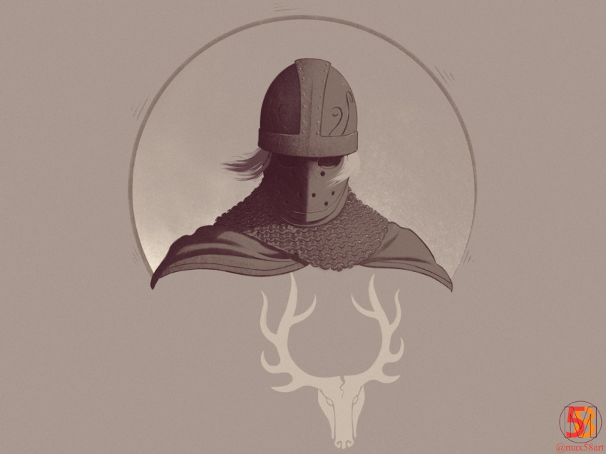 armor, brown_theme, chainmail, creighton_of_mirrah, dark_souls_(series), dark_souls_ii, facing_viewer, full_armor