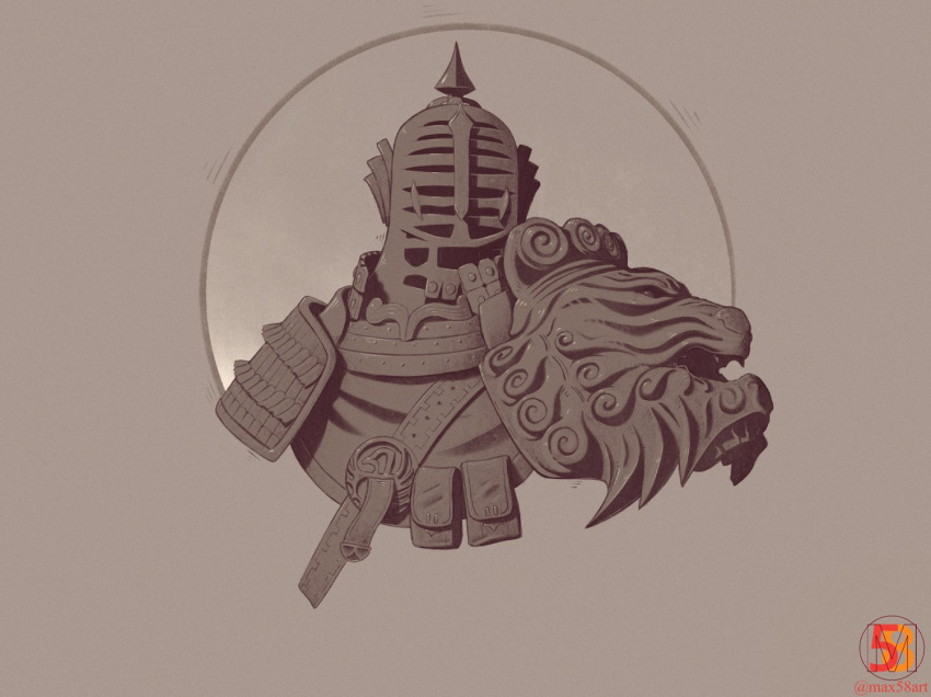 armor, brown_theme, chest_belt, dark_souls_(series), dark_souls_i, facing_viewer, full_armor, helmet
