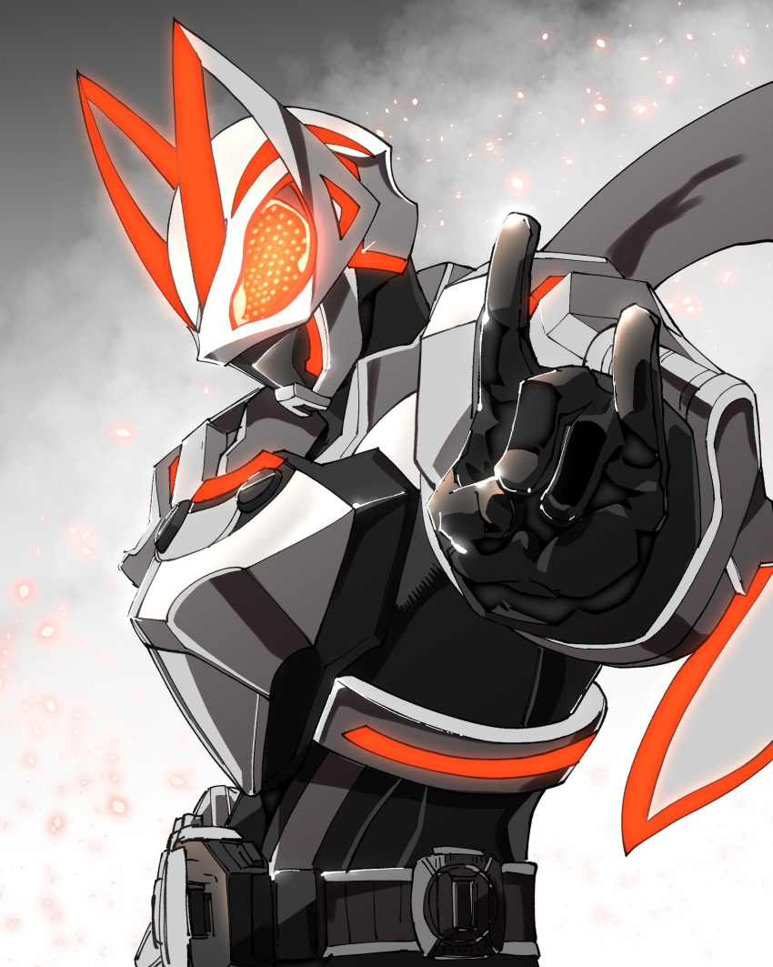 1boy, amakawa_mayu, armor, black_bodysuit, bodysuit, breastplate, compound_eyes, desire_driver
