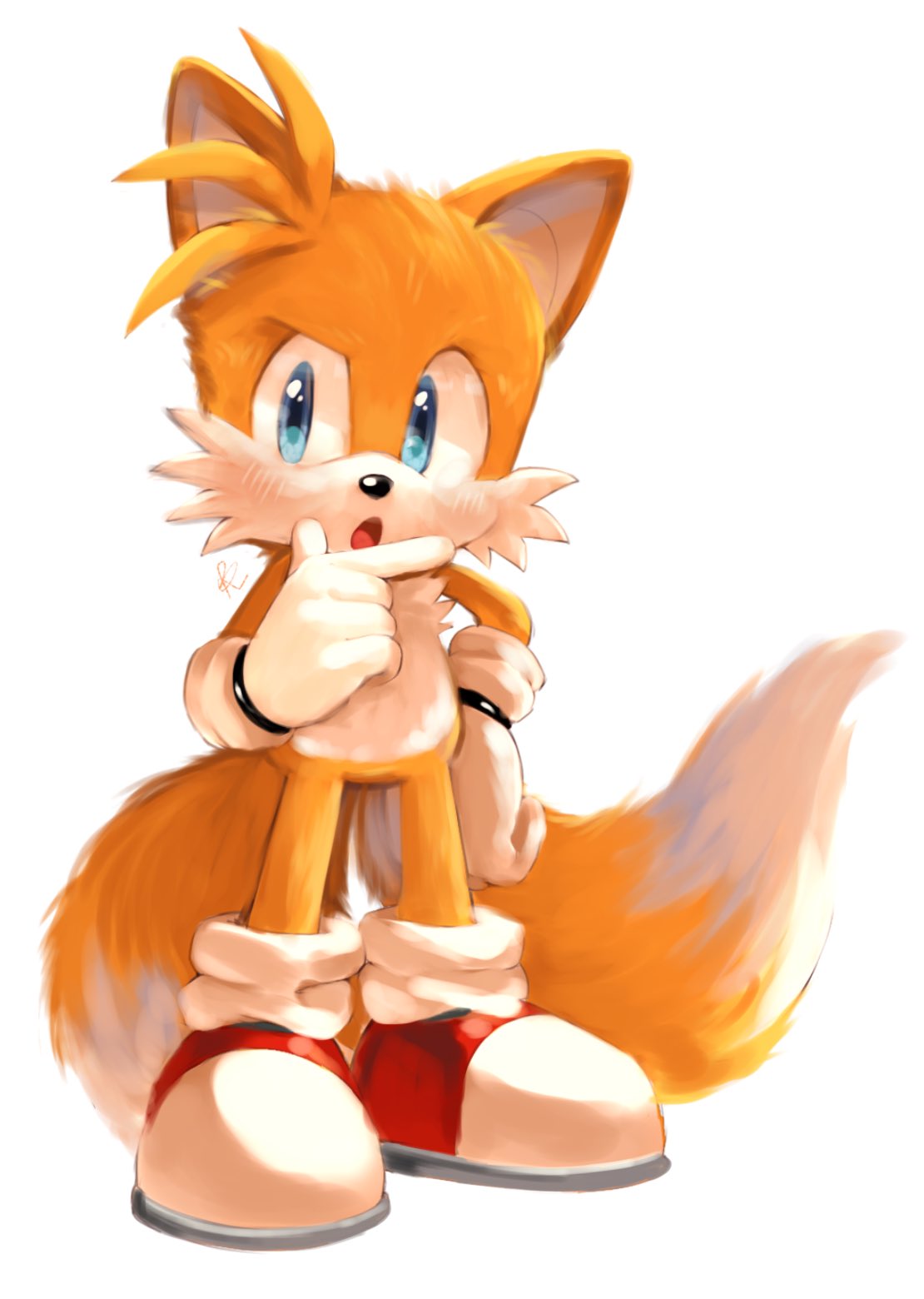 1boy, animal_ears, animal_nose, antenna_hair, blue_eyes, child, commentary_request, cub