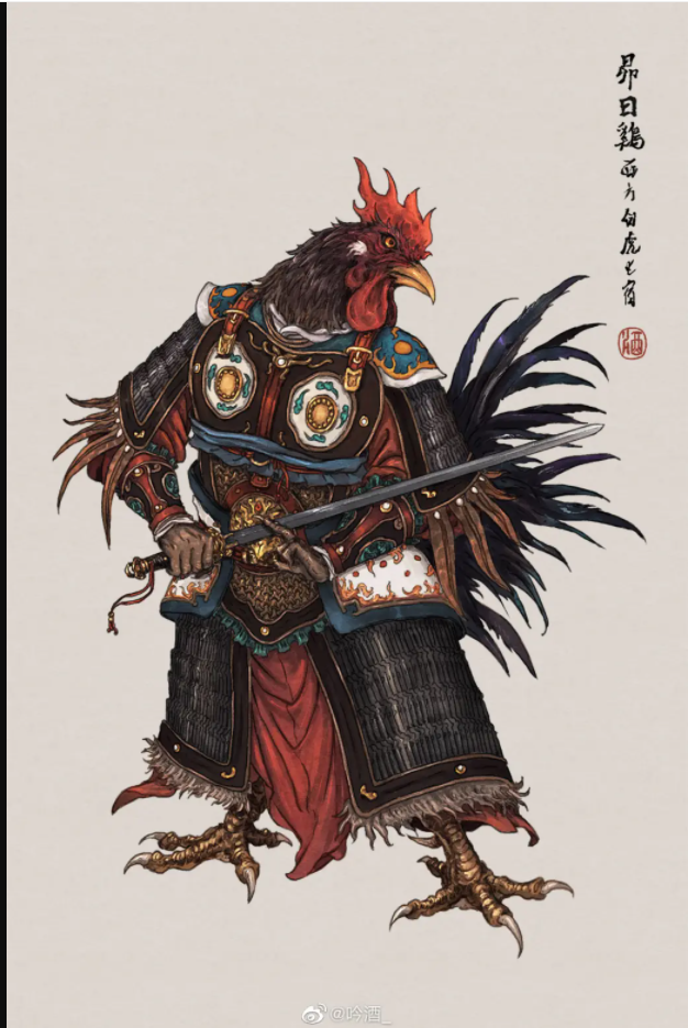 animal, animal_focus, armor, bird, chicken, china, chinese_armor, claws