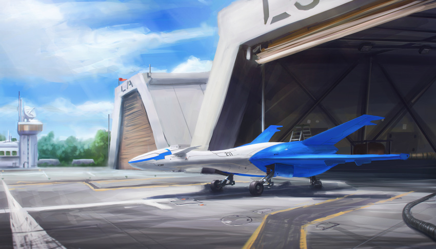 aircraft, airplane, clouds, commentary, day, dekus, highres, latios