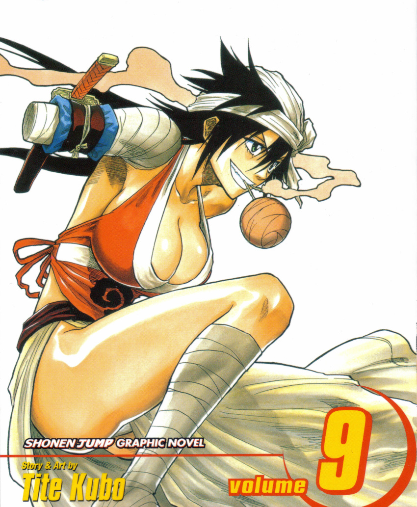 bleach, cleavage, shiba_kuukaku, tagme