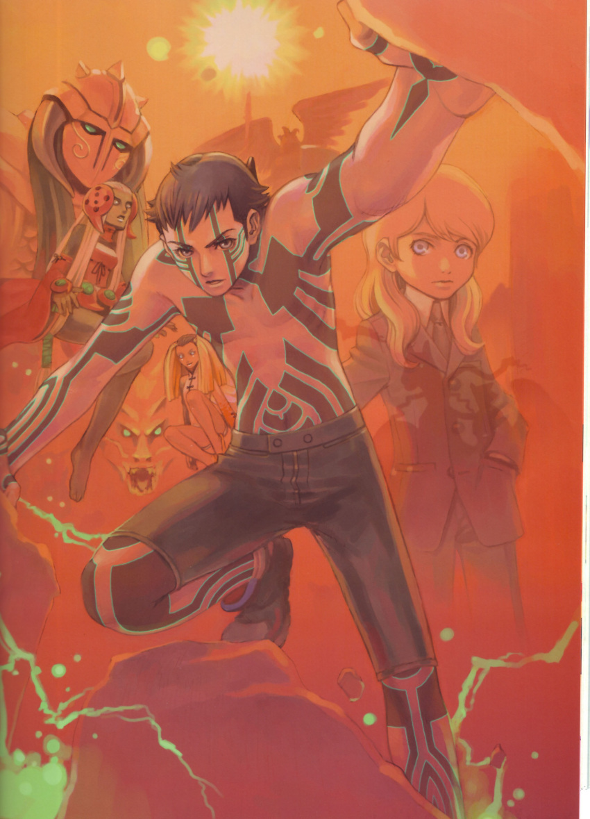 hitoshura, hua_po, iwasaki_minako, kikuri-hime, lucifer, megaten, power, shin_megami_tensei_nocturne, thor_(smt)