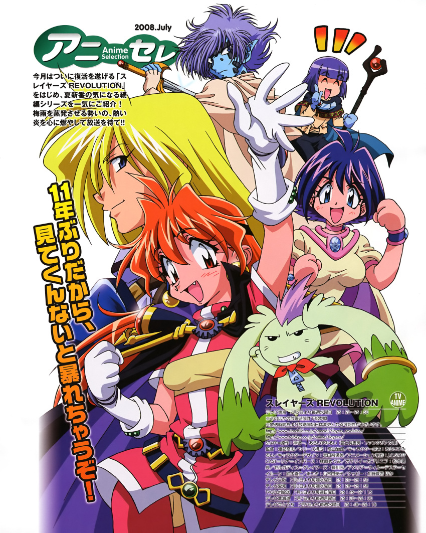 amelia_wil_tesla_seyruun, gourry_gabriev, lina_inverse, pokota, slayers, slayers_revolution, xelloss_metallium, zelgadiss_graywords