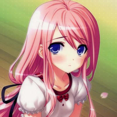 1girl, bangs, blue_eyes, blush, bowtie, eyebrows_visible_through_hair, frilled_sleeves, fringe_hair