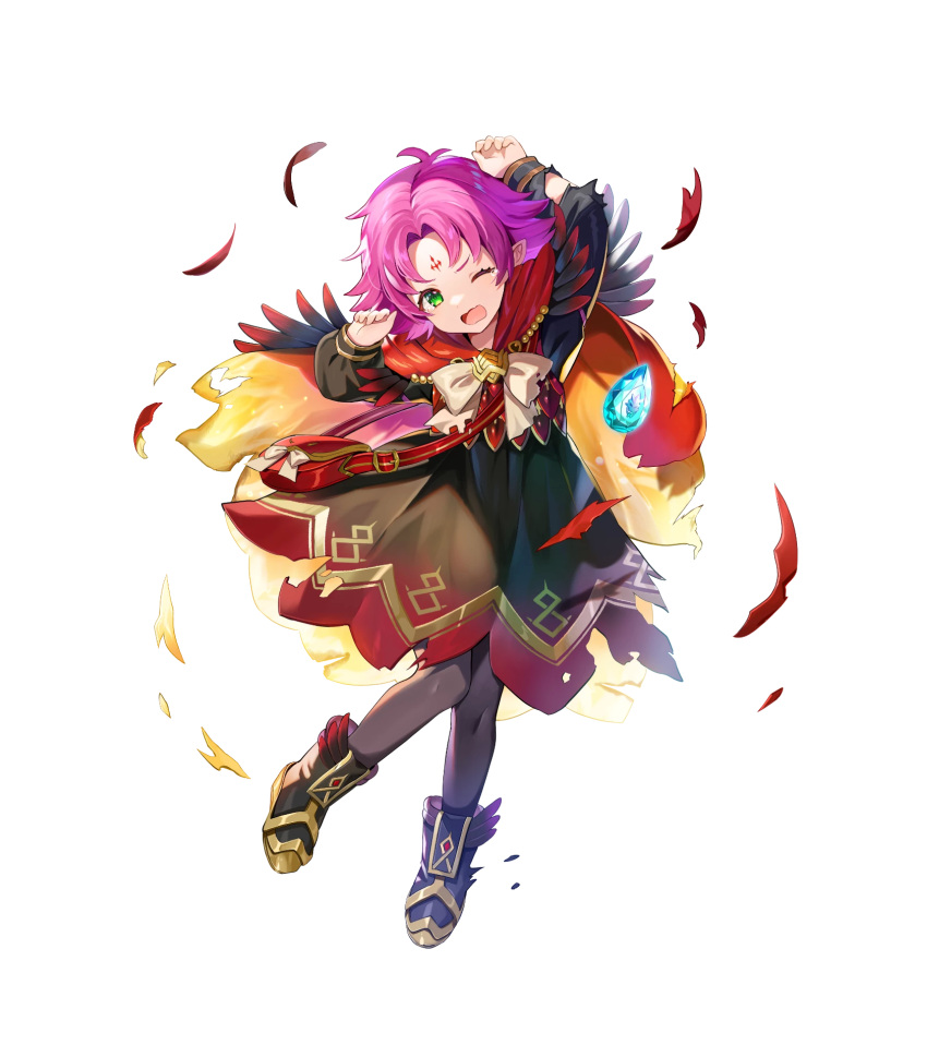 1girl, alternate_costume, arm_up, bangs, black_dress, boots, cape, capelet