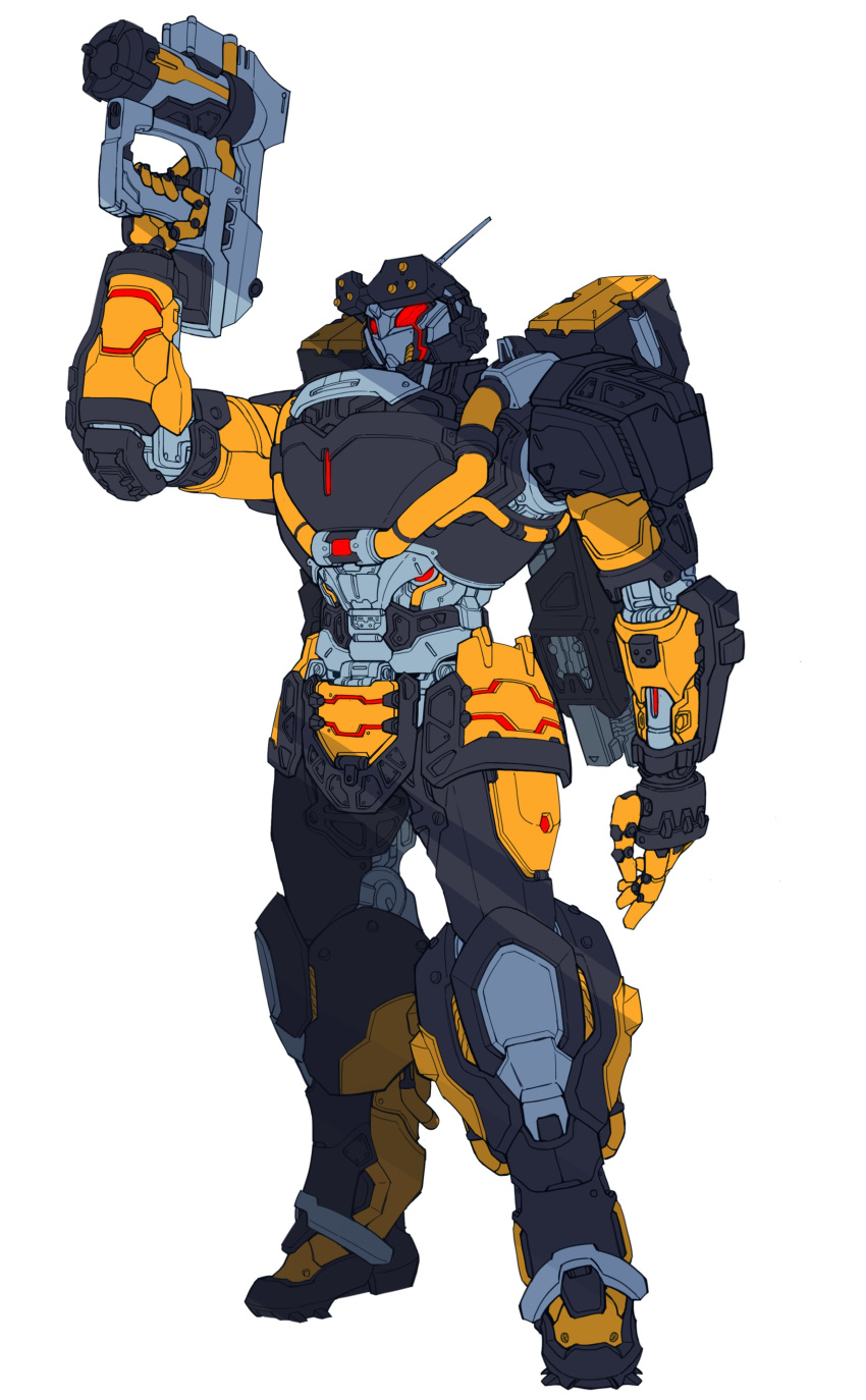 1boy, absurdres, armor, armored_boots, armored_gloves, boots, bug, catball1994