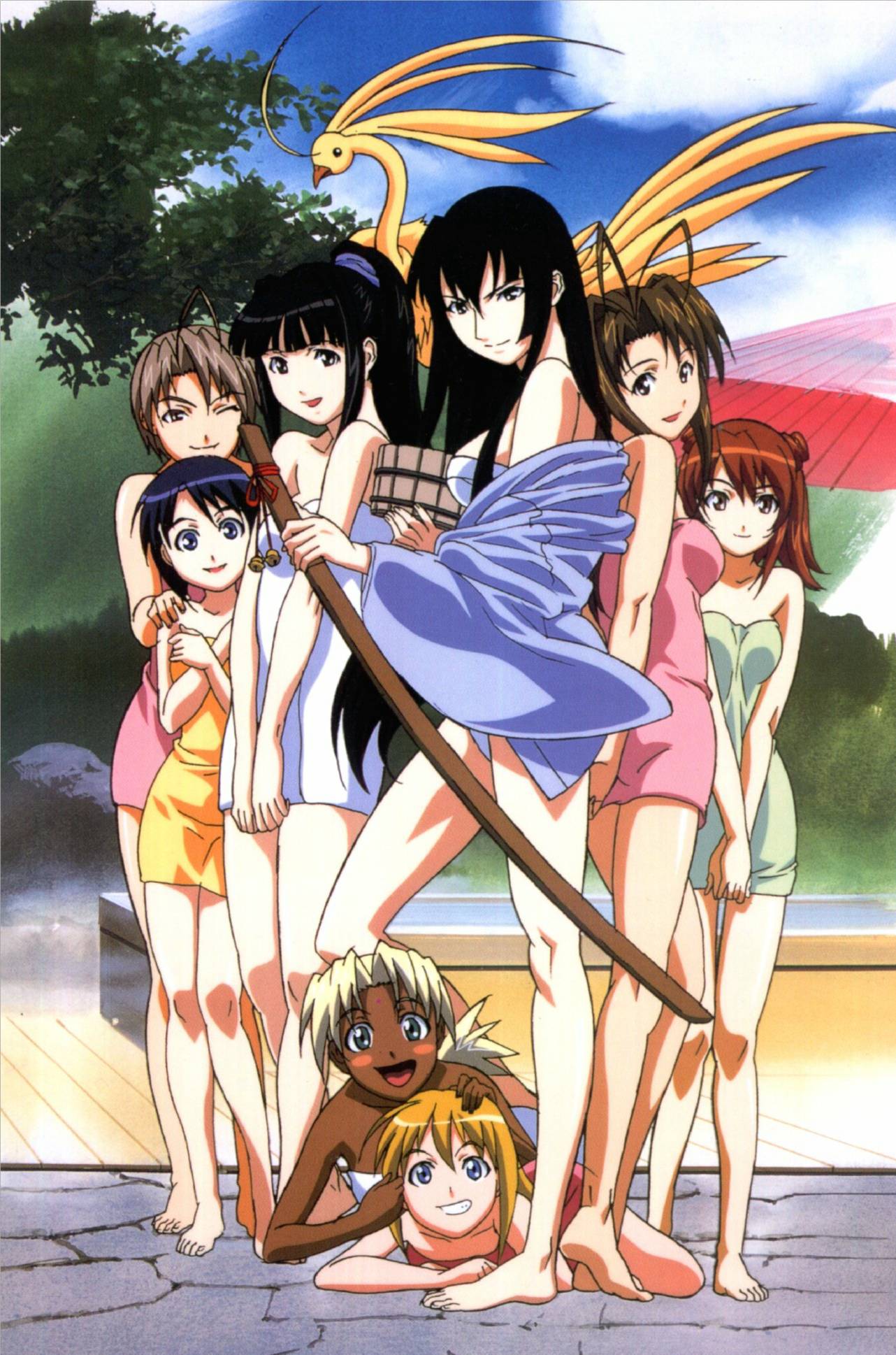aoyama_tsuruko, bob_cut, everyone, highres, kaolla_su, konno_mitsune, love_hina, maehara_shinobu, narusegawa_naru, sarah_mcdougal, uno_makoto