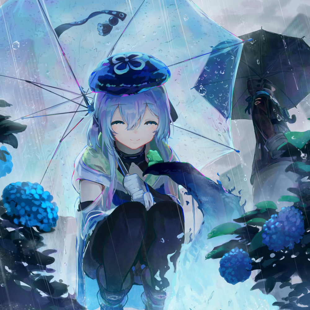 1boy, 1other, ambiguous_gender, arknights, black_coat, black_footwear, black_gloves, black_pantyhose