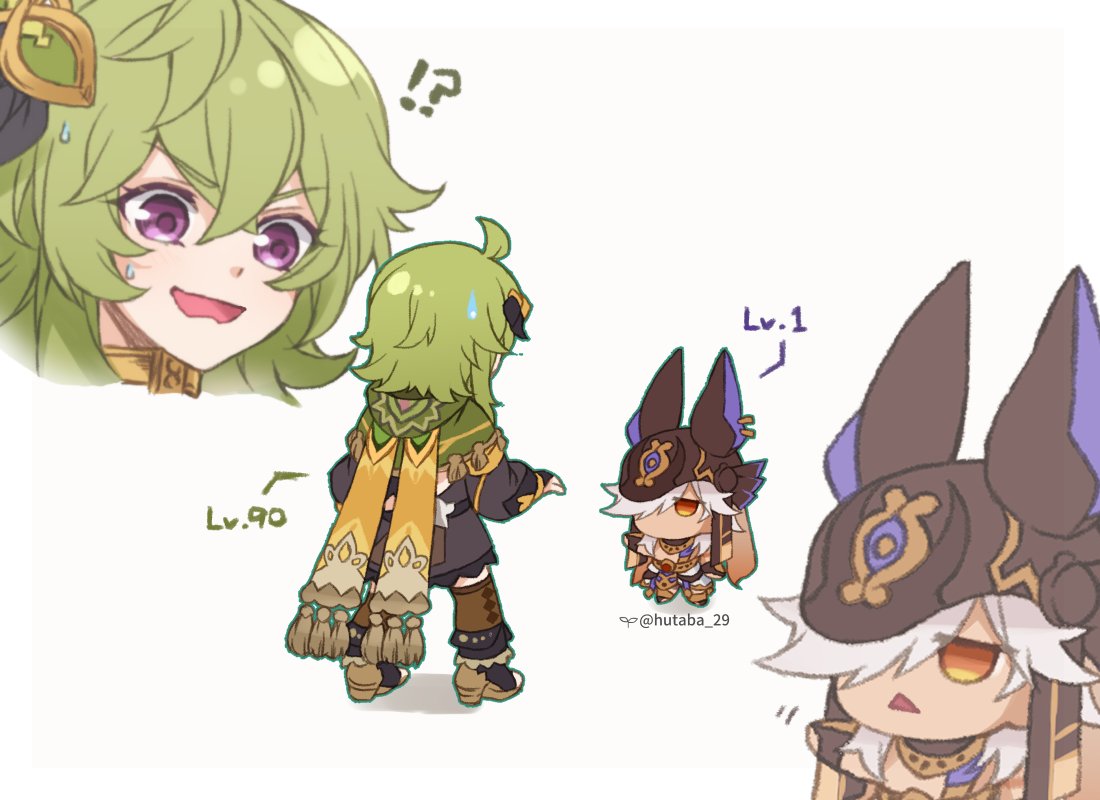 1boy, 1girl, ahoge, animal_hat, animal_hood, bangs, blush, bridal_gauntlets