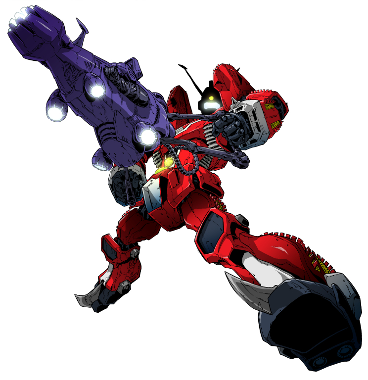 aiming, densetsu_kyojin_ideon, energy_cannon, glowing, ideon, lights, machinery, mecha