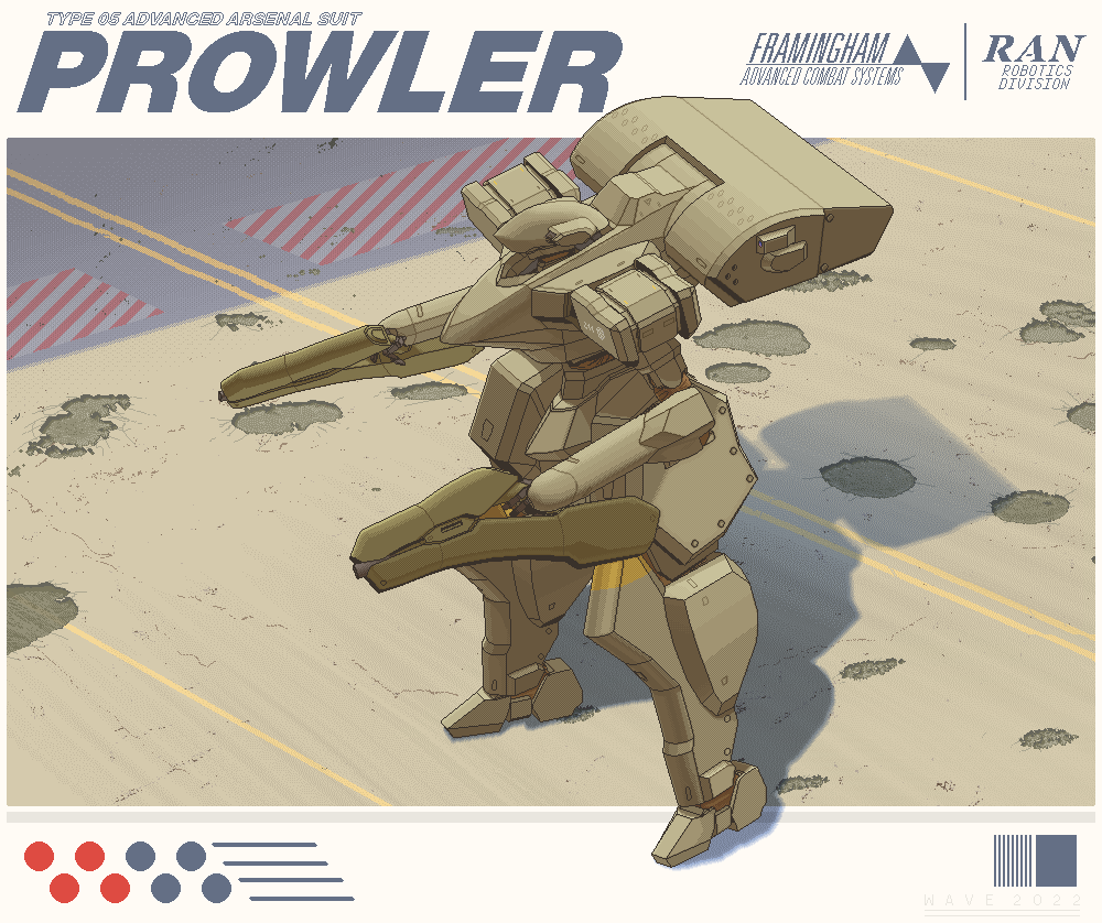 dual_wielding, english_commentary, holding, holding_weapon, mecha, original, pixel_art, road