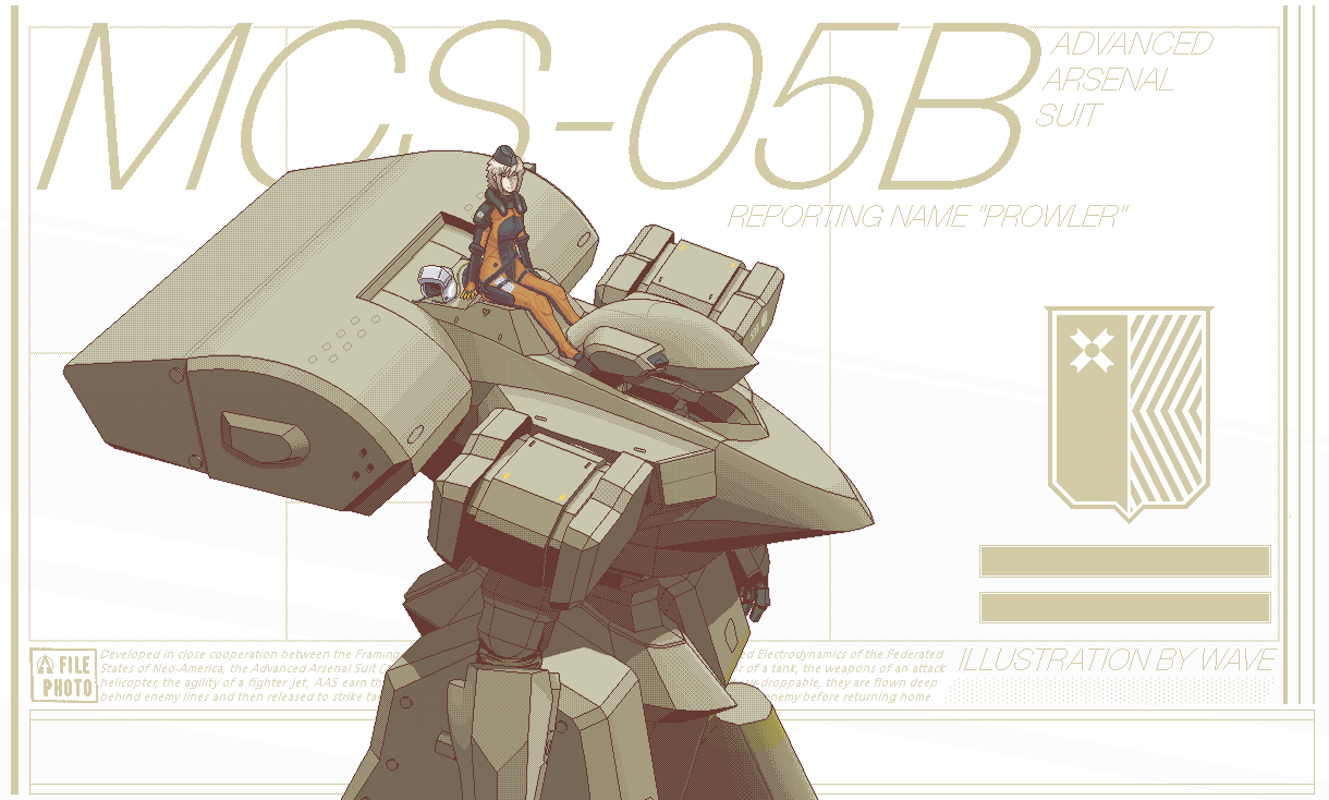 1girl, english_text, hair_between_eyes, hat, looking_at_viewer, mecha, military, military_hat