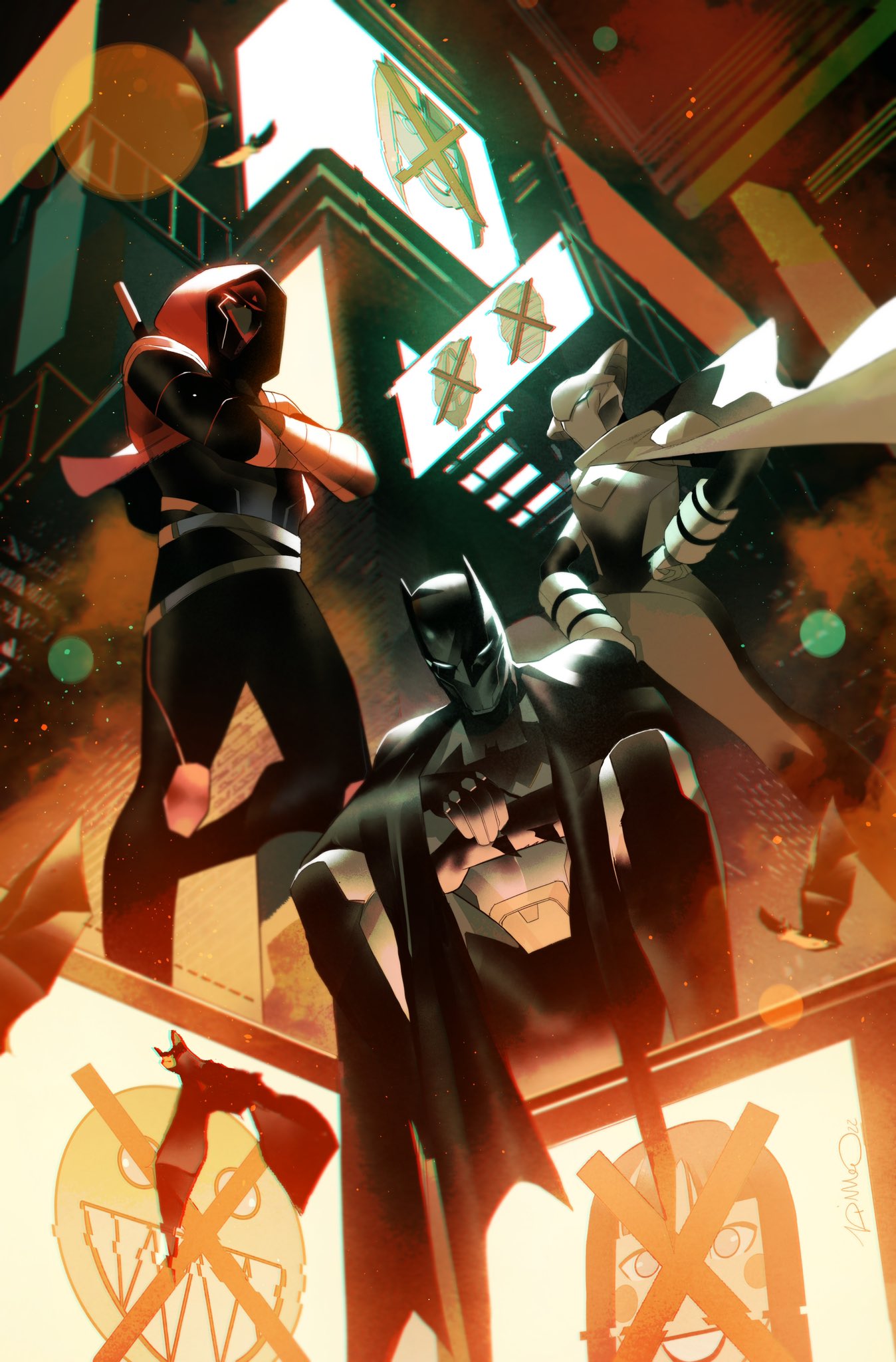 batman, batman_(series), black_gloves, blue_eyes, bruce_wayne, cape, character_request, comic_cover