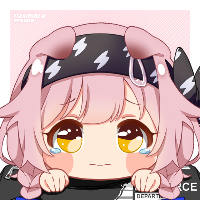 1girl, animal_ears, arknights, bag, bangs, black_hairband, blue_bow, blush_stickers
