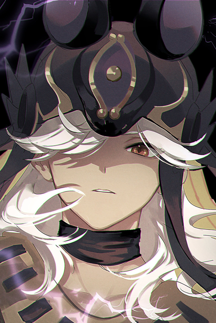 1boy, animal_ears, animal_hat, animal_hood, black_choker, choker, cyno_(genshin_impact), dark-skinned_male