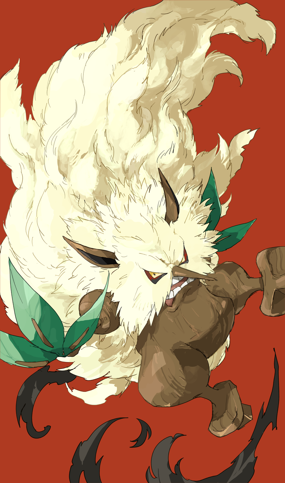 colored_sclera, commentary_request, highres, no_humans, nyala_(nyala_766), open_mouth, pokemon, pokemon_(creature)