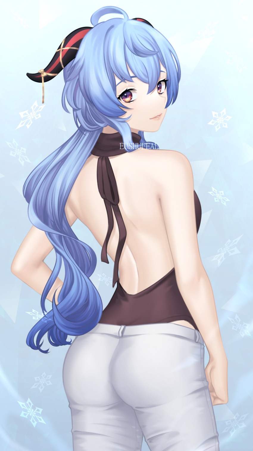 1girl, absurdres, eushufeal, ganyu_(genshin_impact), genshin_impact, highres