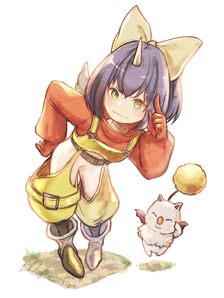 artist_name, belt, blue_hair, bob_cut, bodysuit, boots, bow, eiko_carol