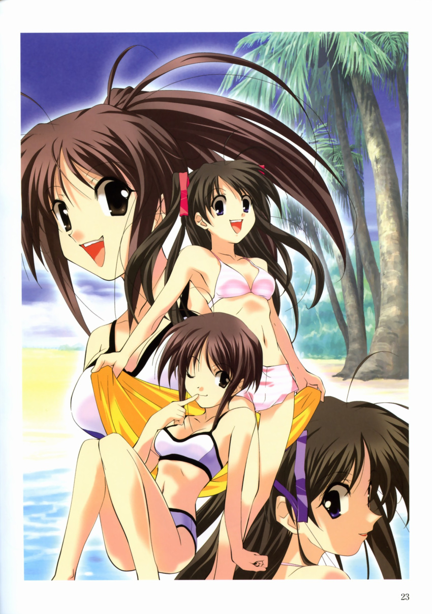 bikini, futakoi, hinagiku_rara, hinagiku_ruru, momoi_ai, momoi_mai, sasaki_mutsumi, swimsuit