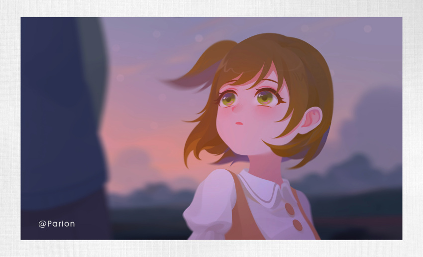 1boy, 1girl, artist_name, blurry, blurry_background, blurry_foreground, brown_hair, colin_reeds