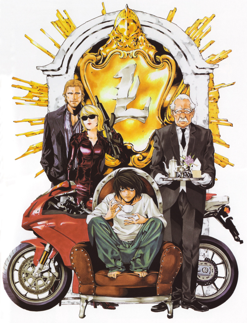 aiber, death_note, l, obata_takeshi, tagme, watari, wedy