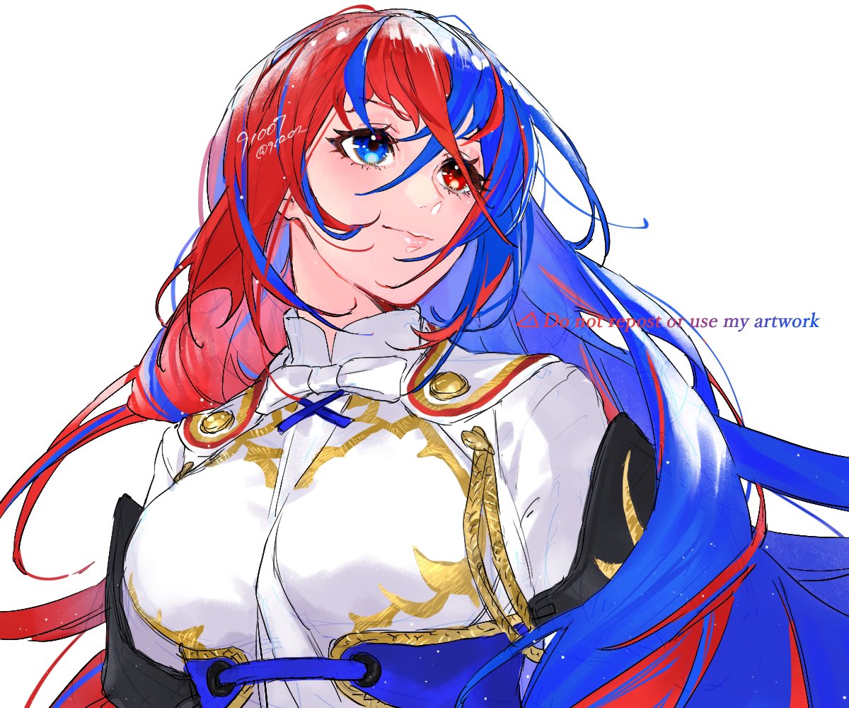 1girl, 91007, alear_(fire_emblem), alear_(fire_emblem)_(female), armor, bangs, blue_eyes, blue_hair