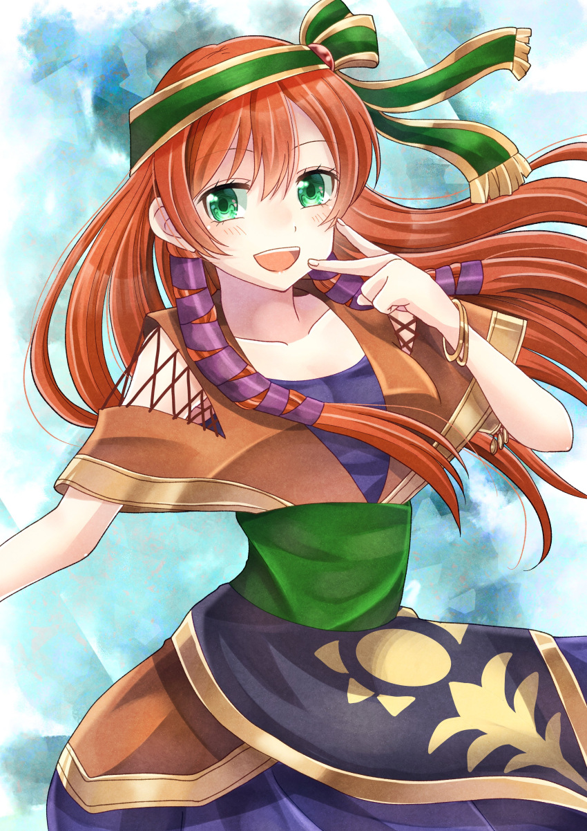 1girl, absurdres, ayaki_black_cat, blush, breasts, chrono_cross, collarbone, dress