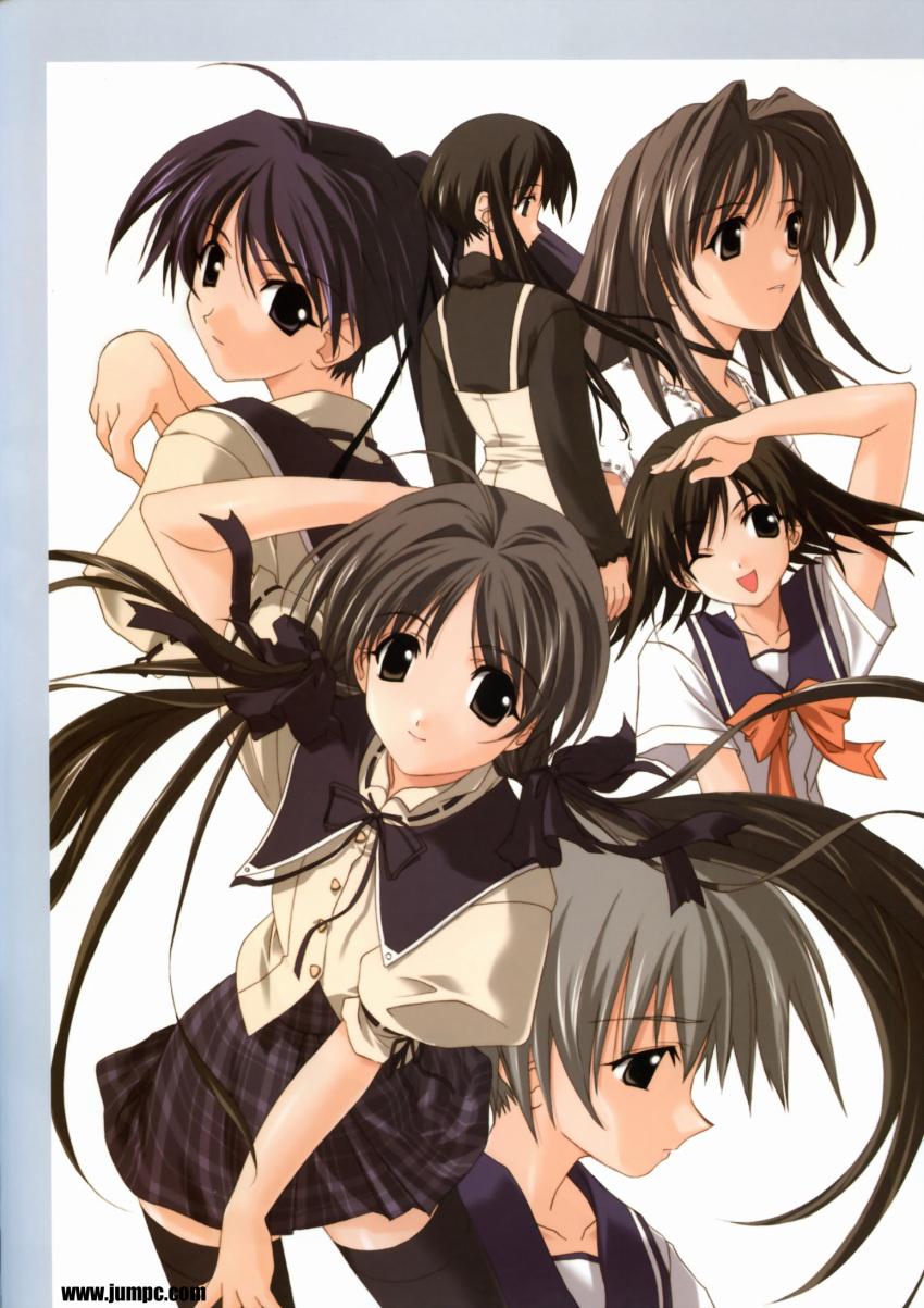 memories_off, memories_off_2nd, minami_tsubame, seifuku, shirakawa_hotaru, shirakawa_shizuru, souma_megumi, suzuna_takano