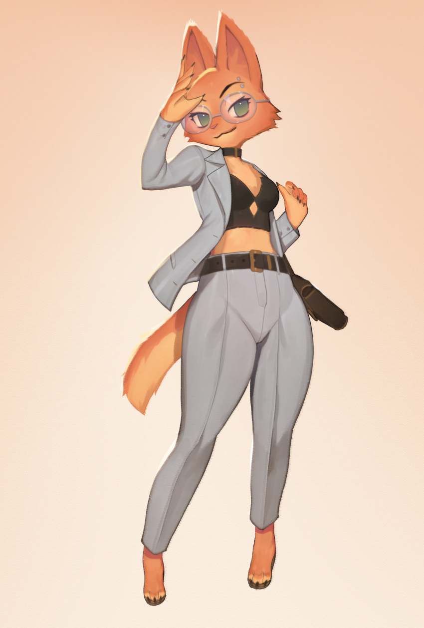 absurdres, breasts, diane_foxington, formal, fox, furry, furry_female, glasses
