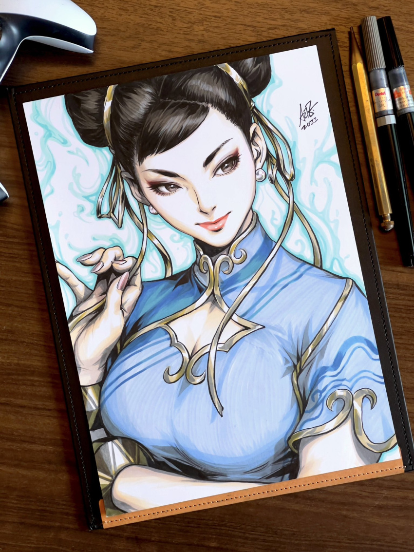 chun-li, drawing, pencil, pens, photo, street_fighter