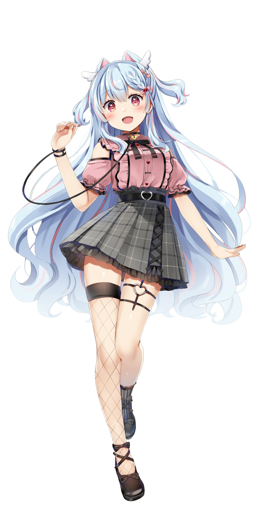 1girl, absurdres, amane_luna_(vtuber), bangs, blue_hair, breasts, highres, key_visual