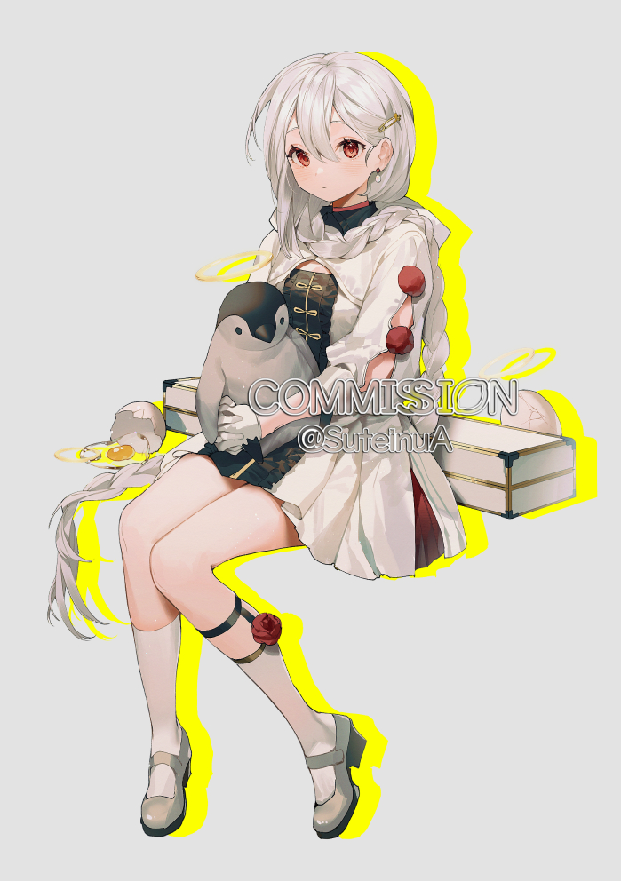 bad_source, cat_girl, costume_request, dress, gesture_request, original, school_uniform, shirt