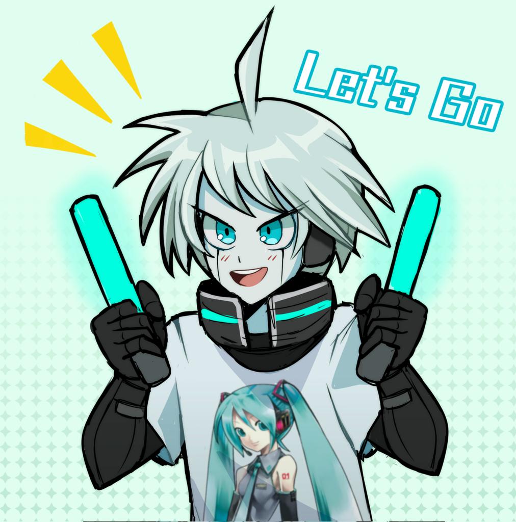 1boy, :d, ahoge, bangs, black_gloves, blush, character_print, danganronpa_(series)
