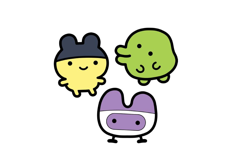 bandai, bandai_namco, bird, black_headwear, cabbit, duck, hat, hybrid