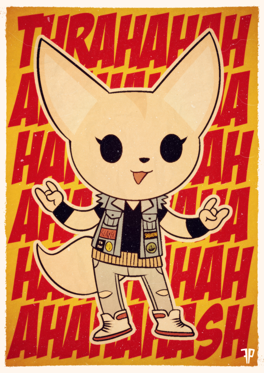 1girl, :3, \n/, absurdres, aggressive_retsuko, alternate_costume, animal_ears, animal_nose