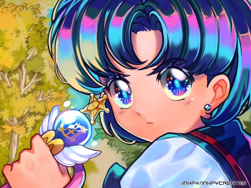 1girl, artist_name, bangs, bishoujo_senshi_sailor_moon, blue_eyes, blue_hair, blue_sailor_collar, closed_mouth