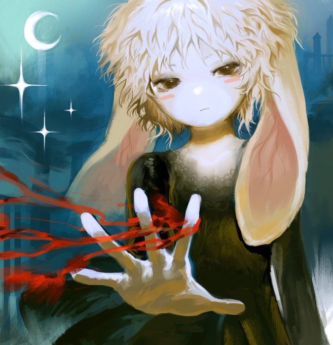 animal_ears, black_dress, black_nightgown, dress, grintasia, lace, nightgown, non-web_source