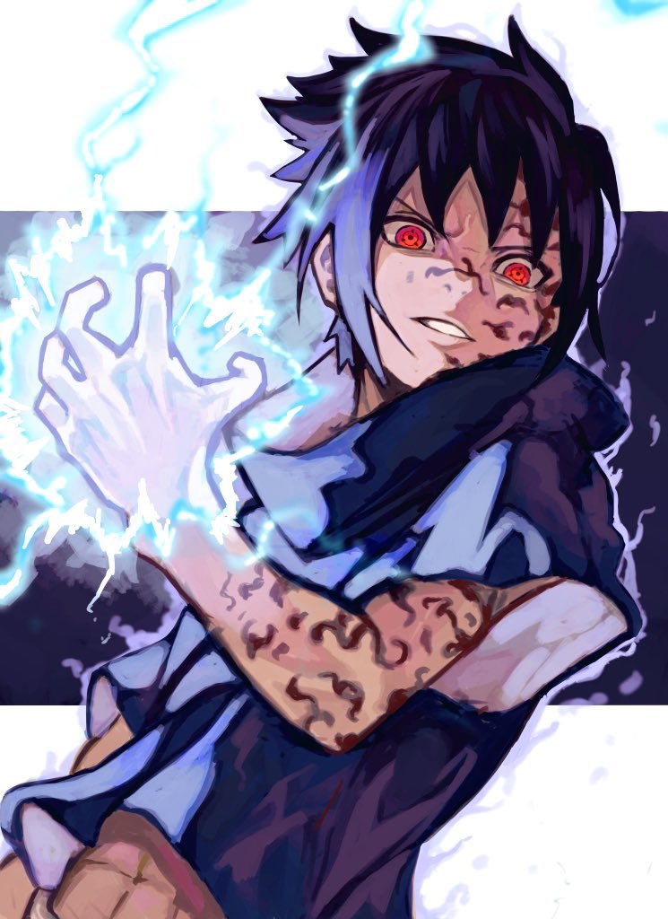 1boy, abs, black_hair, body_markings, child, commentary_request, curse_seal, facial_mark