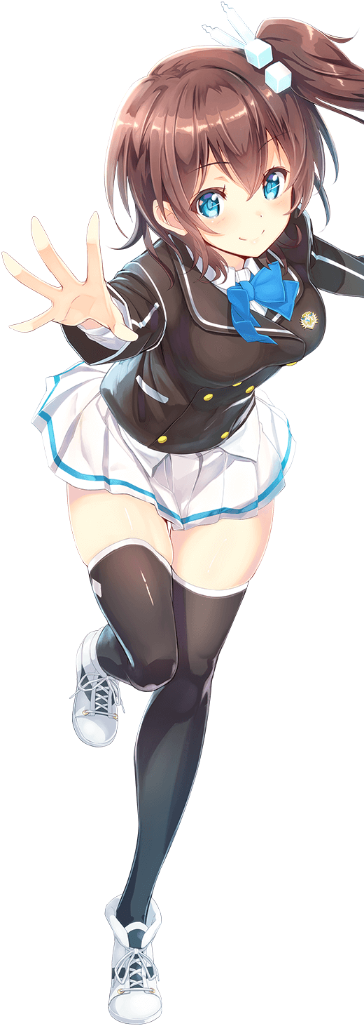 ange_vierge, ayashiro_amane, black_jacket, black_thighhighs, blue_bow, blue_bowtie, bow, bowtie