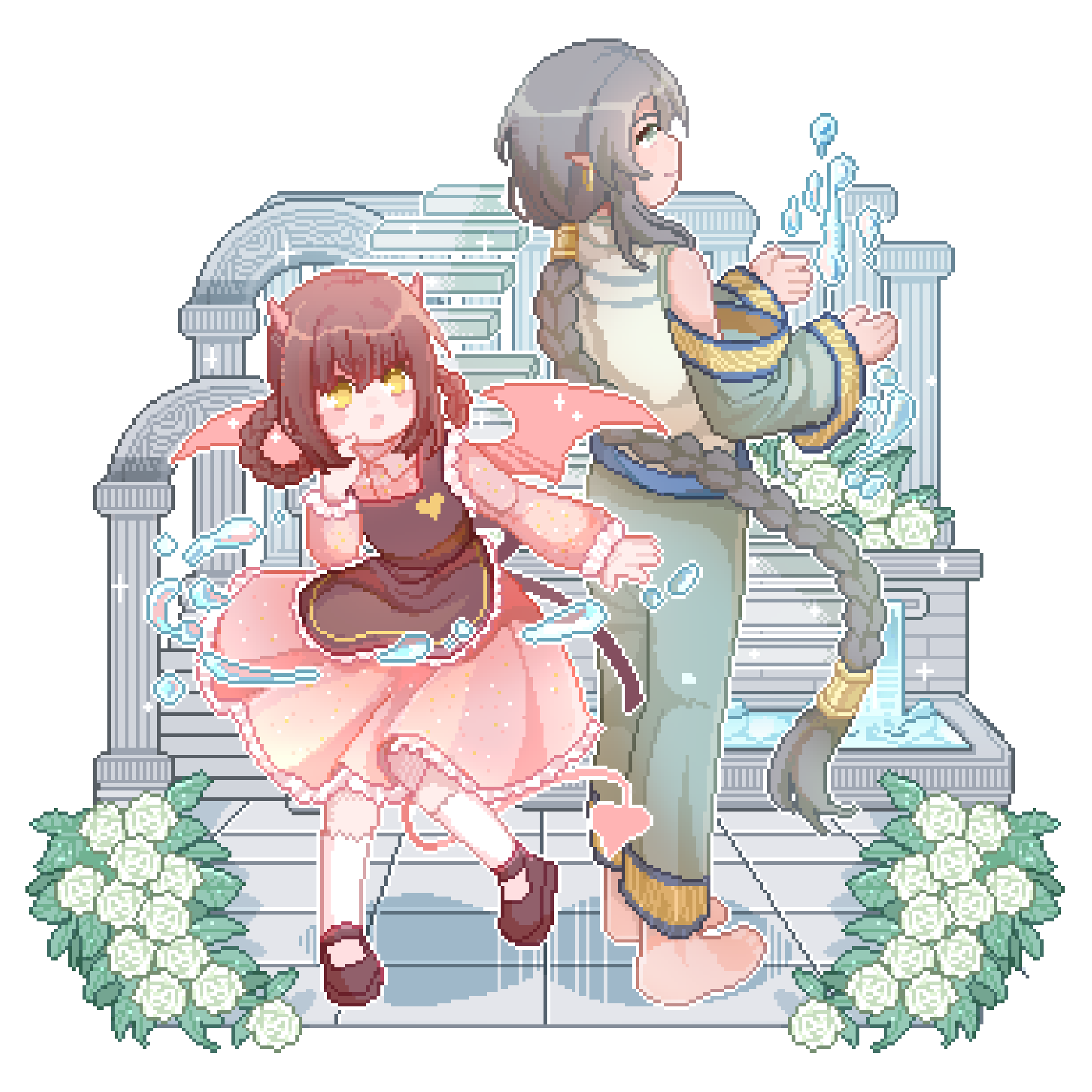 demon, demon_girl, haikumo, highres, pixel_art