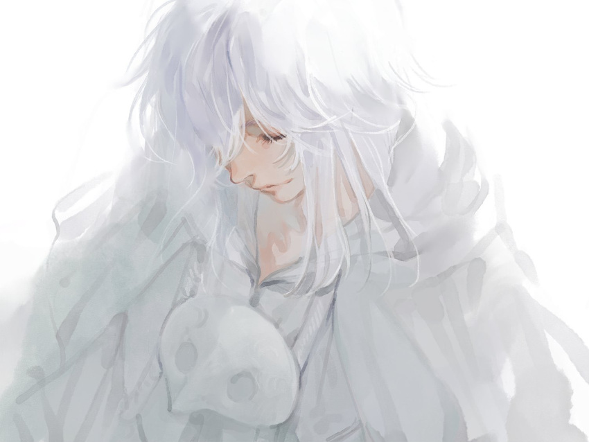 1boy, bangs, bishounen, capelet, closed_eyes, facing_down, final_fantasy, final_fantasy_xiv