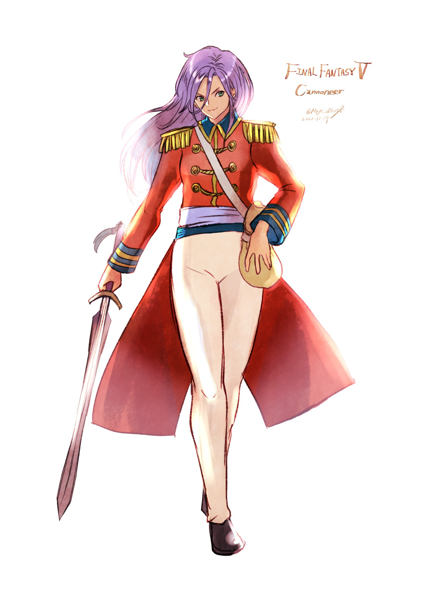 1girl, absurdres, cannoneer, cannoneer_(final_fantasy), faris_scherwiz, final_fantasy, final_fantasy_v, green_eyes