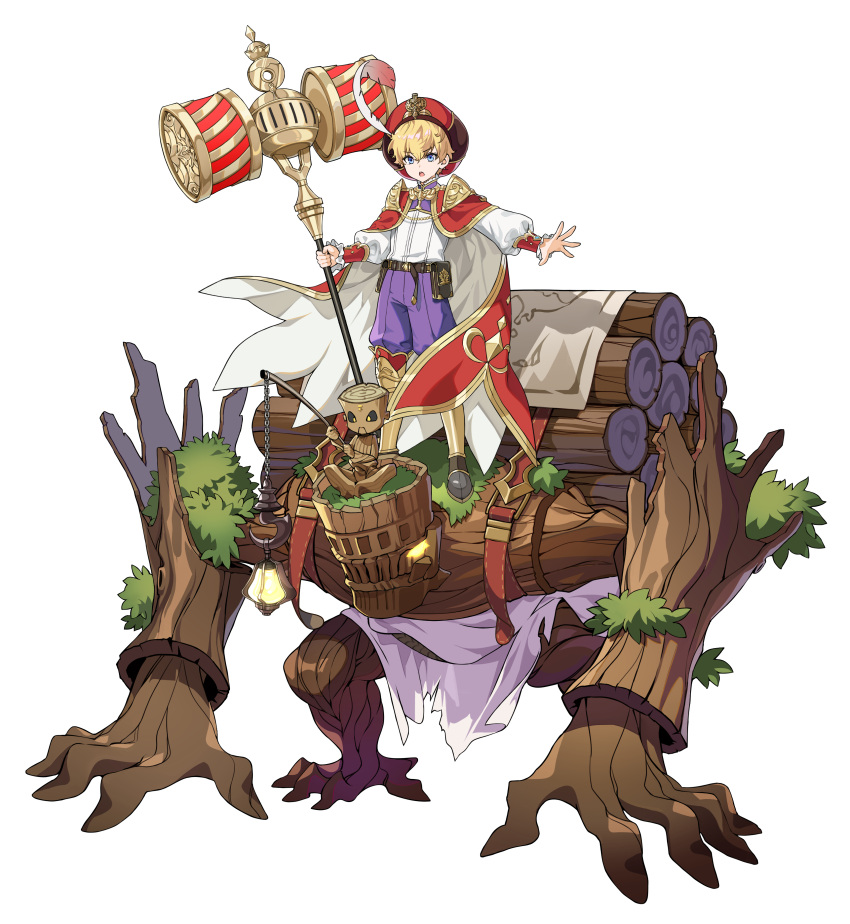 1boy, absurdres, bangs, belt, beret, blonde_hair, blue_eyes, boots